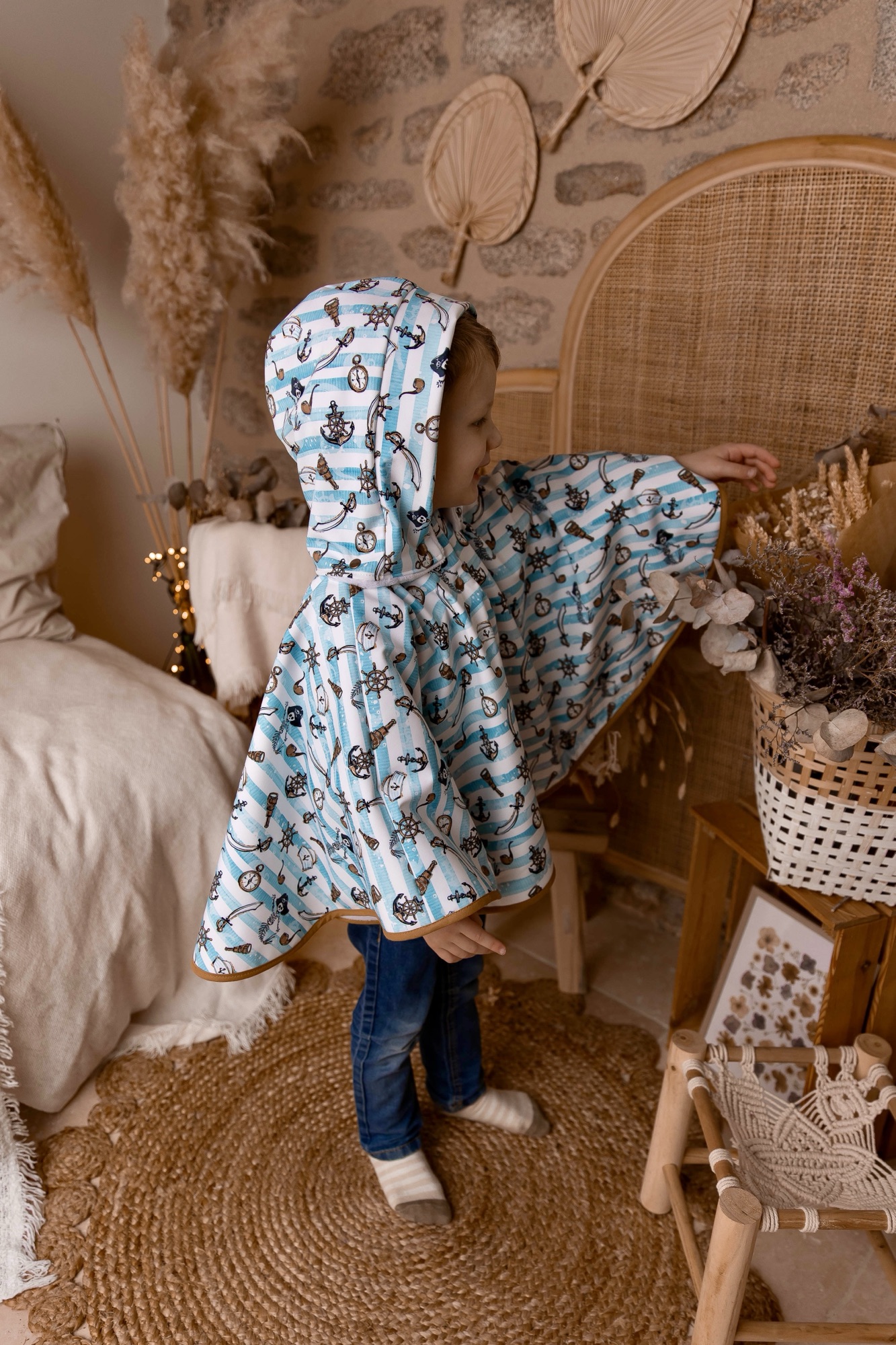Poncho basique IMPERMEABLE Automne/Hiver évolutif bébé et enfant