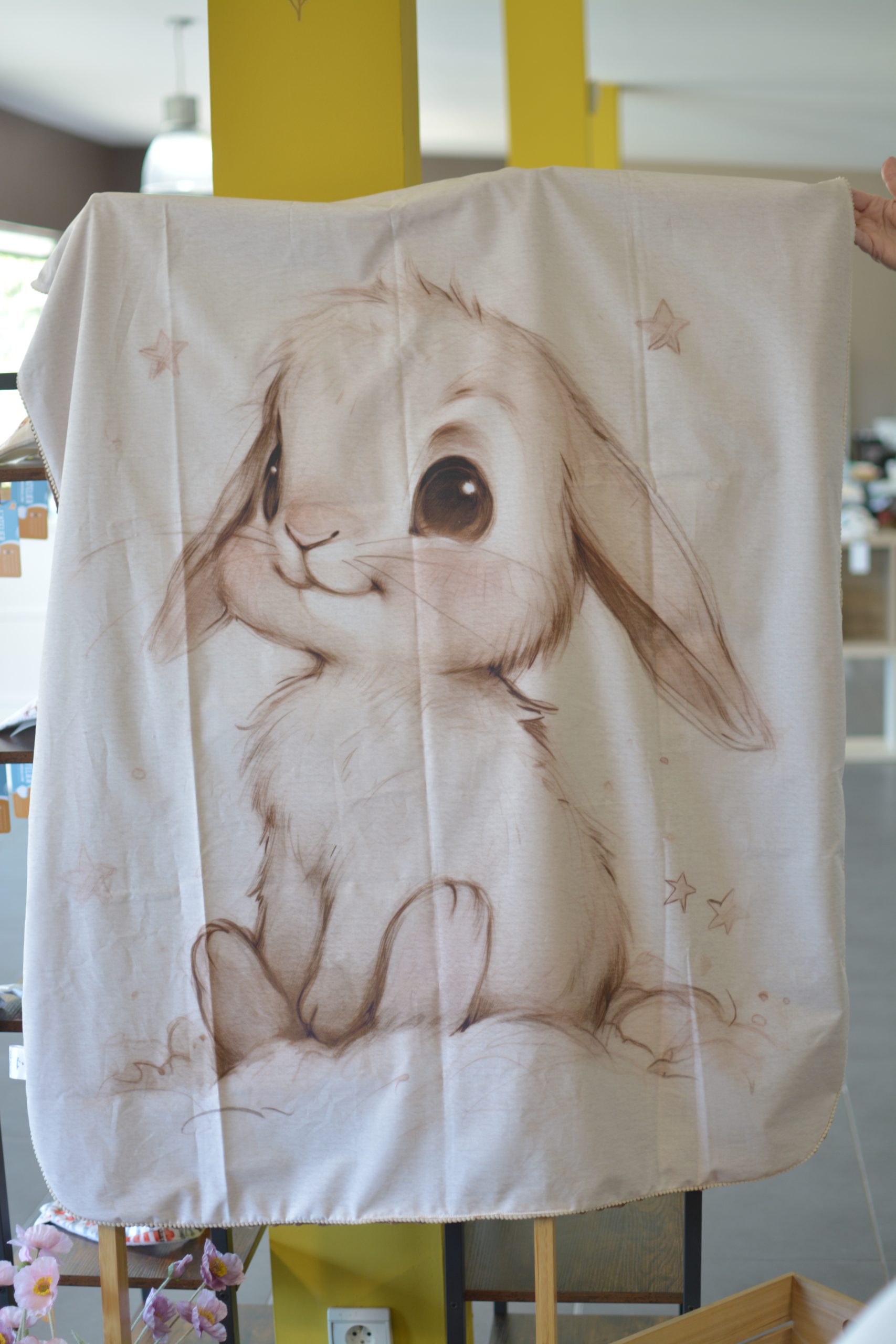 Plaid 90X120cm P'tit lapin personnalisable