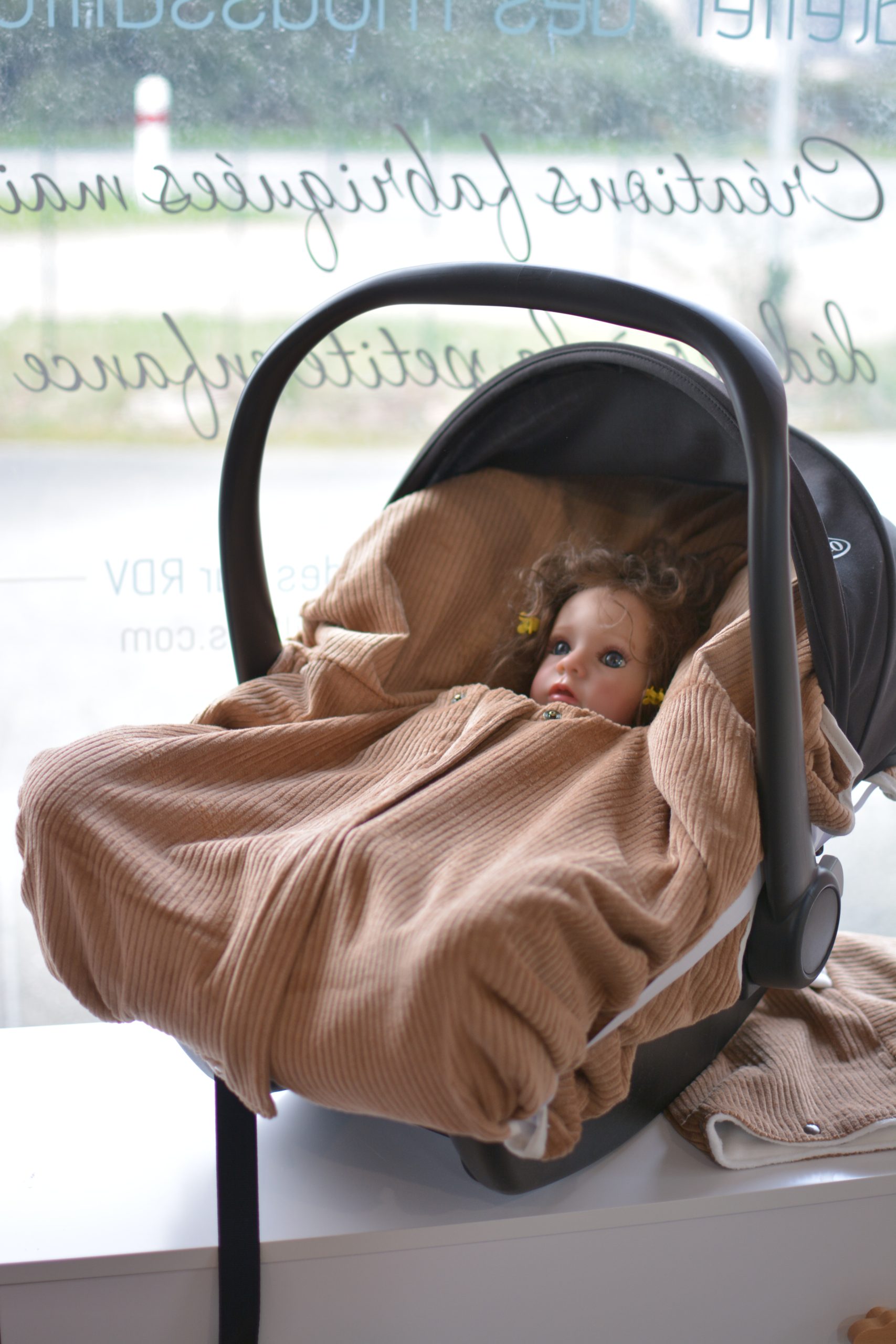poncho ultra evolutif 0-8 ans 4 en 1 multifonction velours cotelé