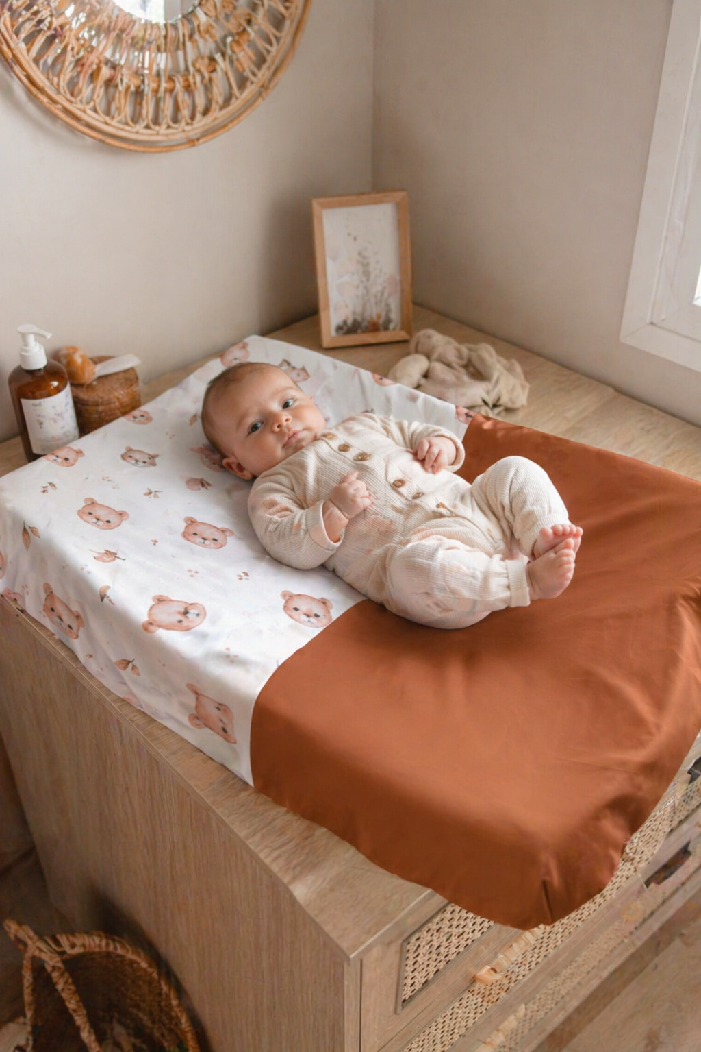 Housse de matelas à langer imperméable personnalisée