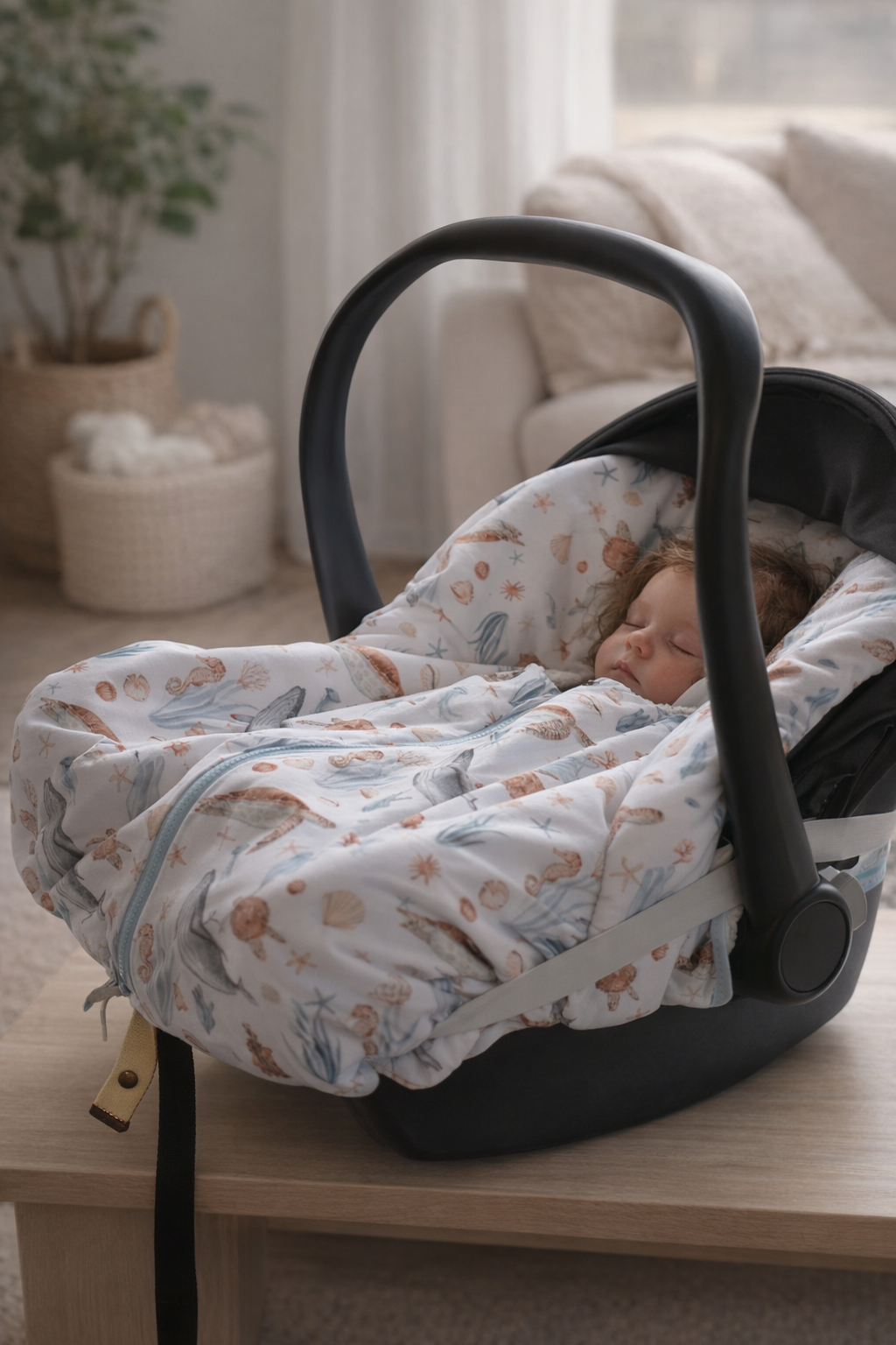 Poncho coton Ultra évolutif 0-8 ans 4-en-1 Pinguy sherpa – Image 5