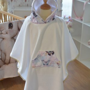 poncho de bain enfant papillon