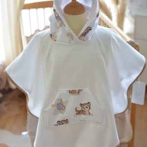 poncho de bain bébé léopard