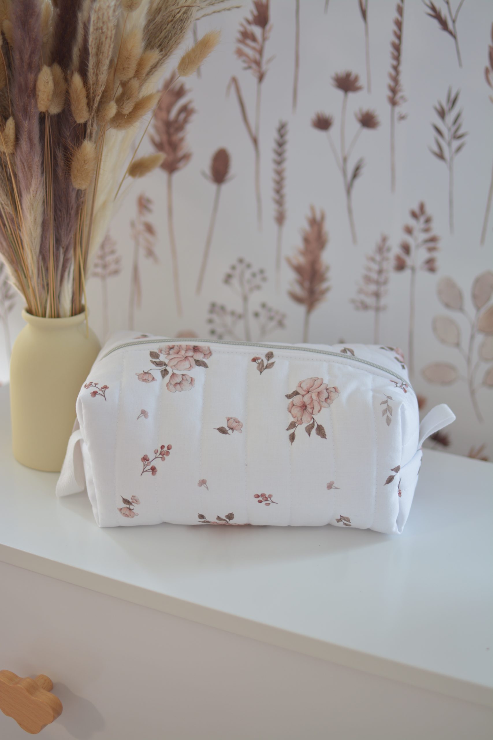 Trousse de toilette matelassée Louise Romantic Flowers