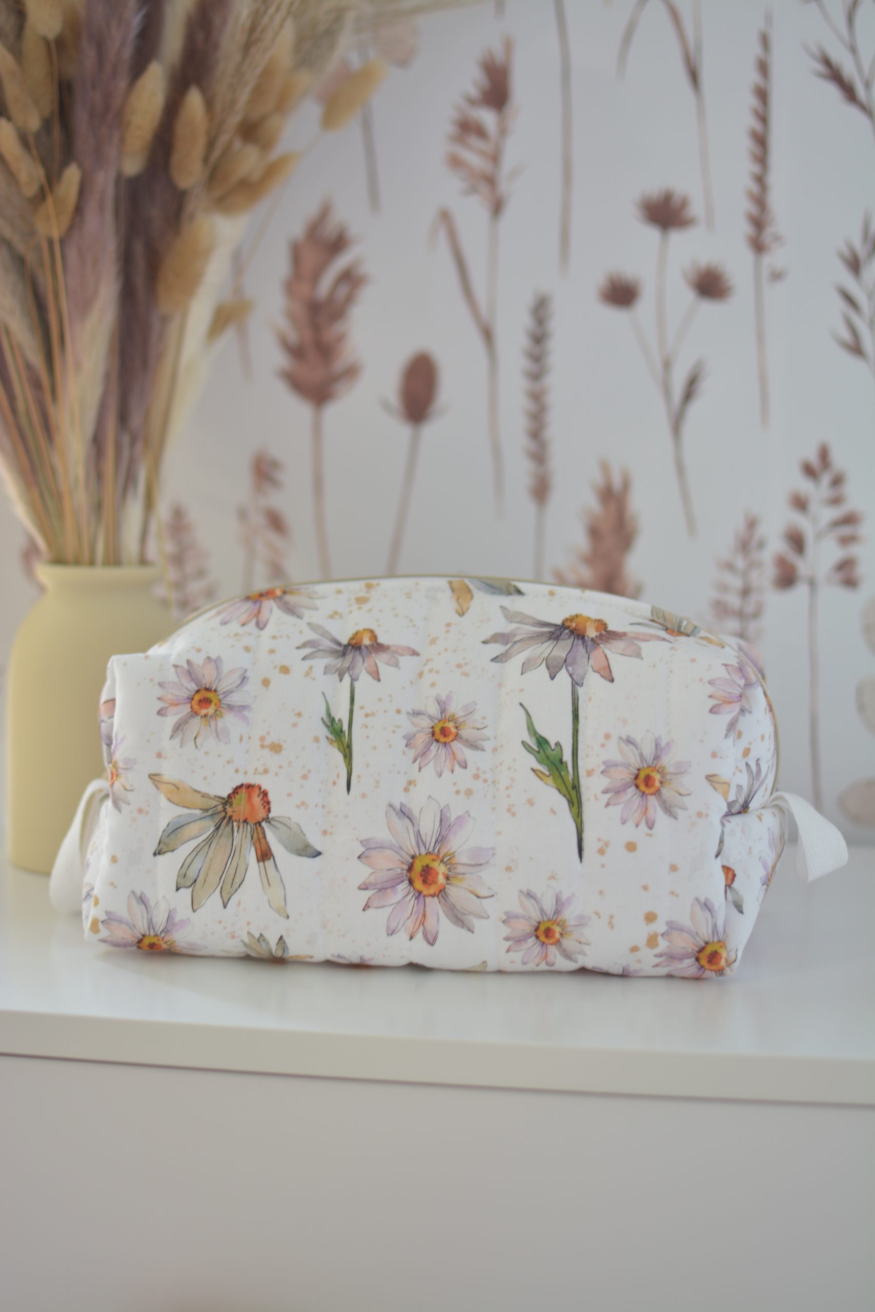 Trousse de toilette matelassée Louise Marguerites – Image 2