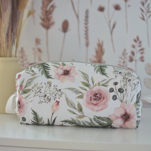 Trousse de toilette matelassée Louise Jardin d'hiver