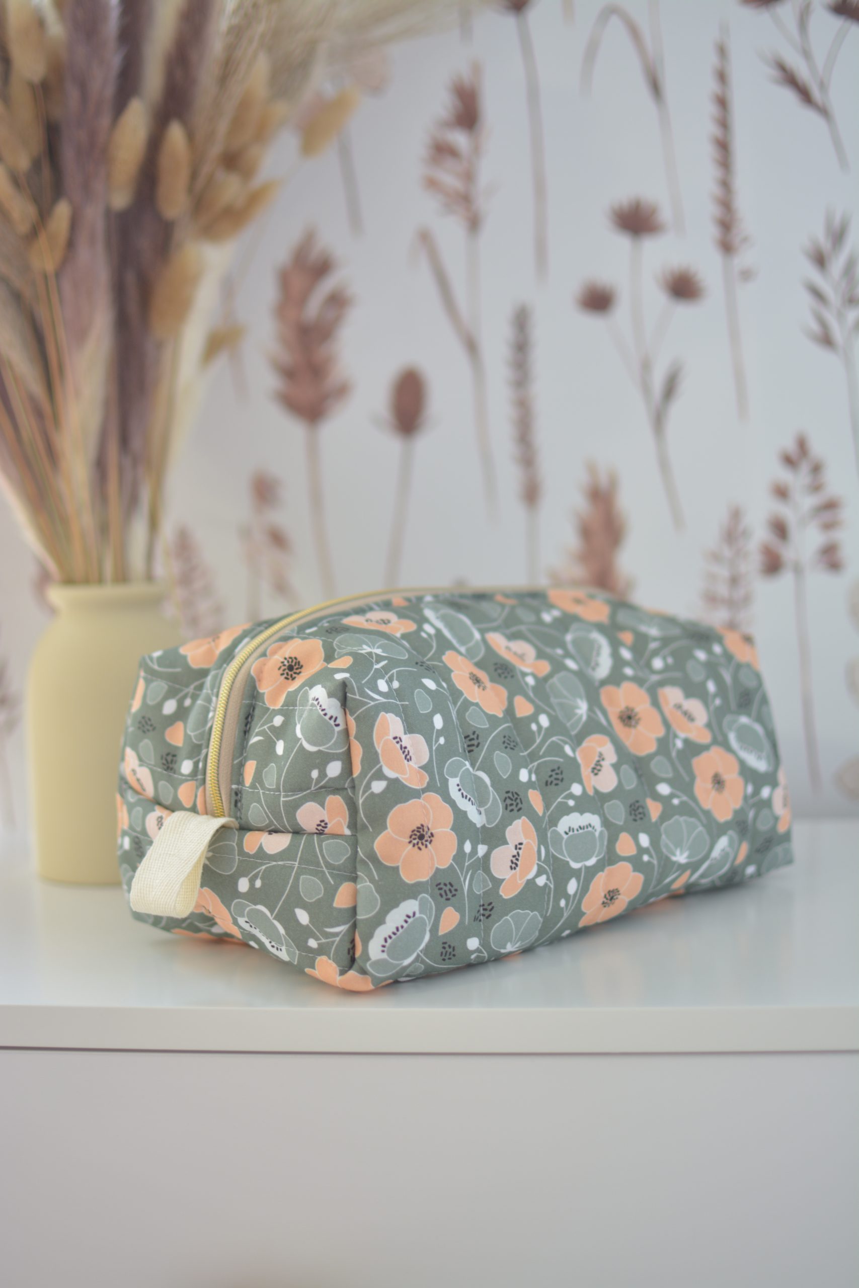 Trousse de toilette matelassée Louise Botanic
