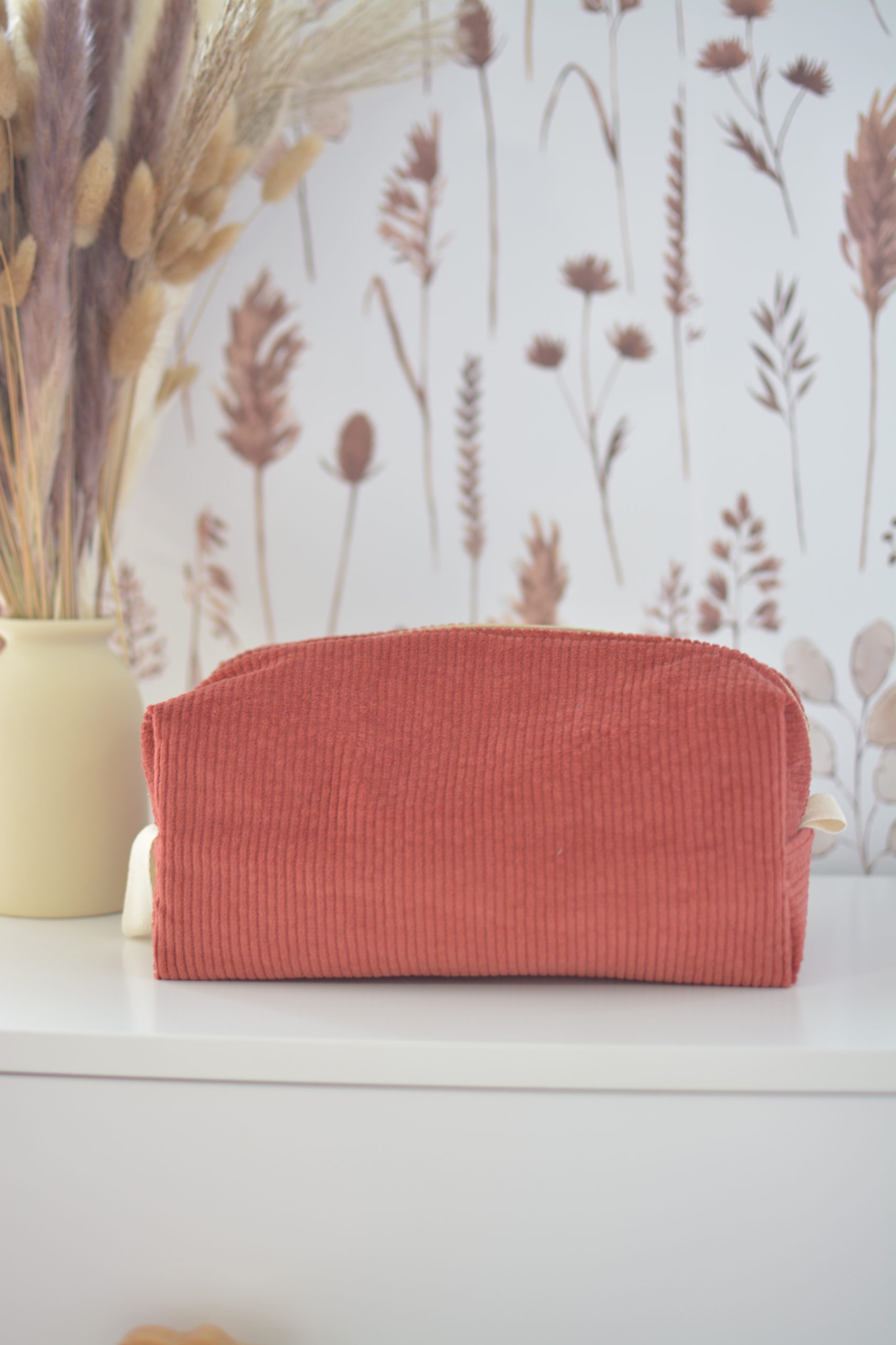 Trousse de toilette Louise Velours brique – Image 2