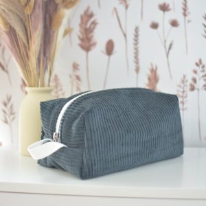 Trousse de toilette Louise Velours sapin