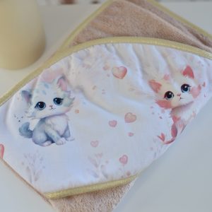 Cape de bain 75x75cm Kitty
