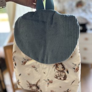 Sac à dos personnalisable molletonné Boho Rabbit