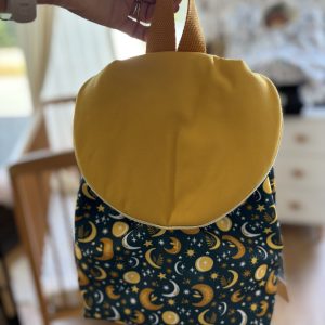 Sac à dos personnalisable imperméable Luna moutarde