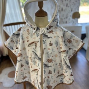 Poncho évolutif 12-36 mois ou 0-36 mois Sea Life polaire