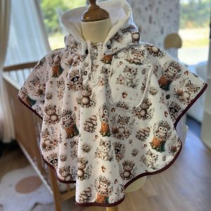 Poncho évolutif 12-36 mois ou 0-36 mois Boho Forest 2 sherpa