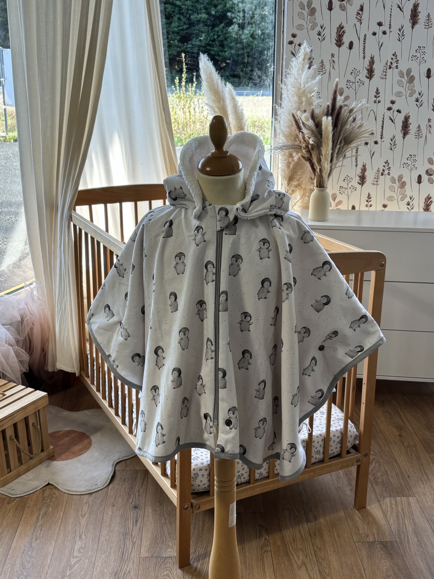 Poncho coton Ultra évolutif 0-8 ans 4-en-1 Pinguy sherpa – Image 2