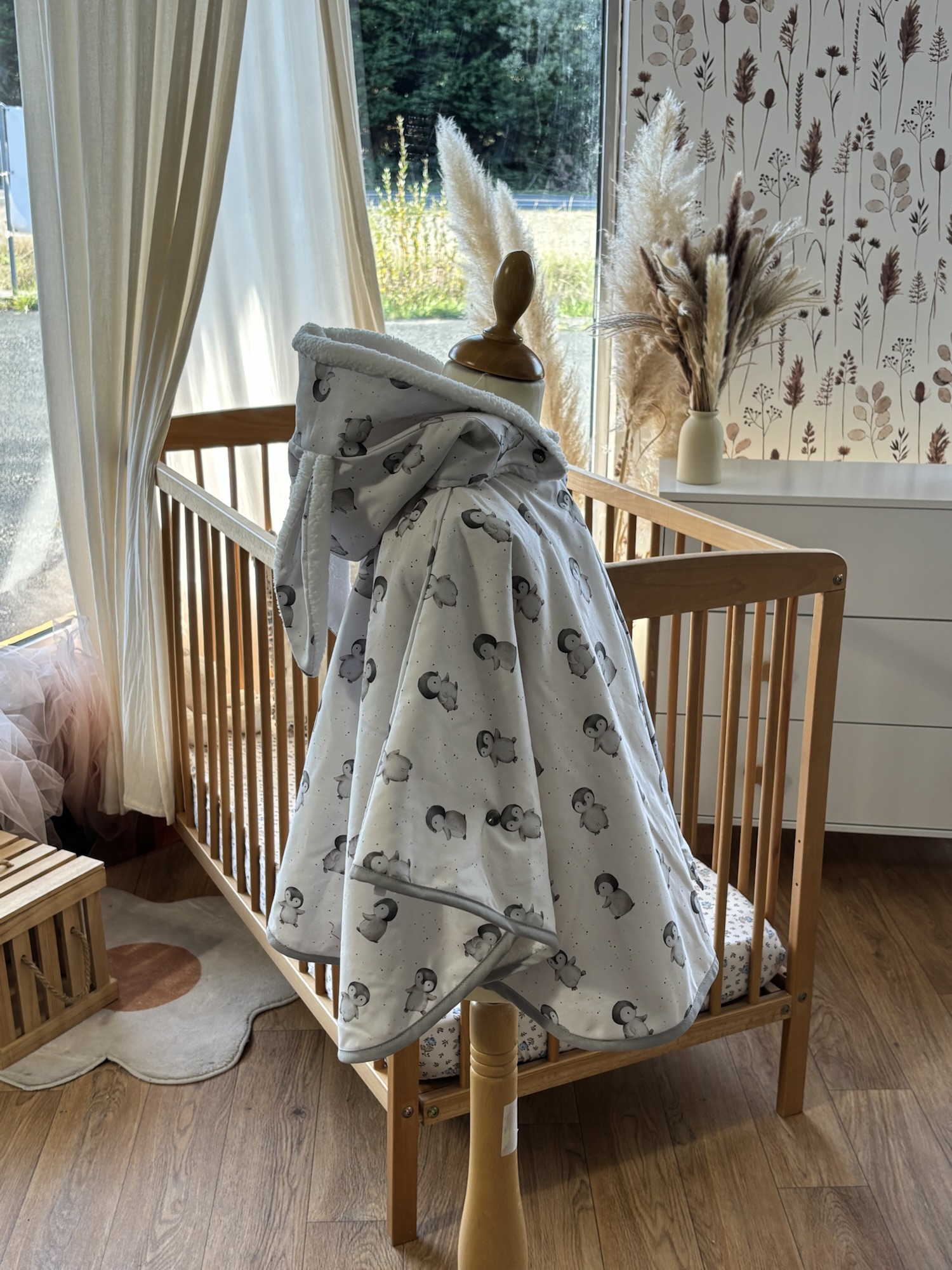 Poncho coton Ultra évolutif 0-8 ans 4-en-1 Pinguy sherpa – Image 3