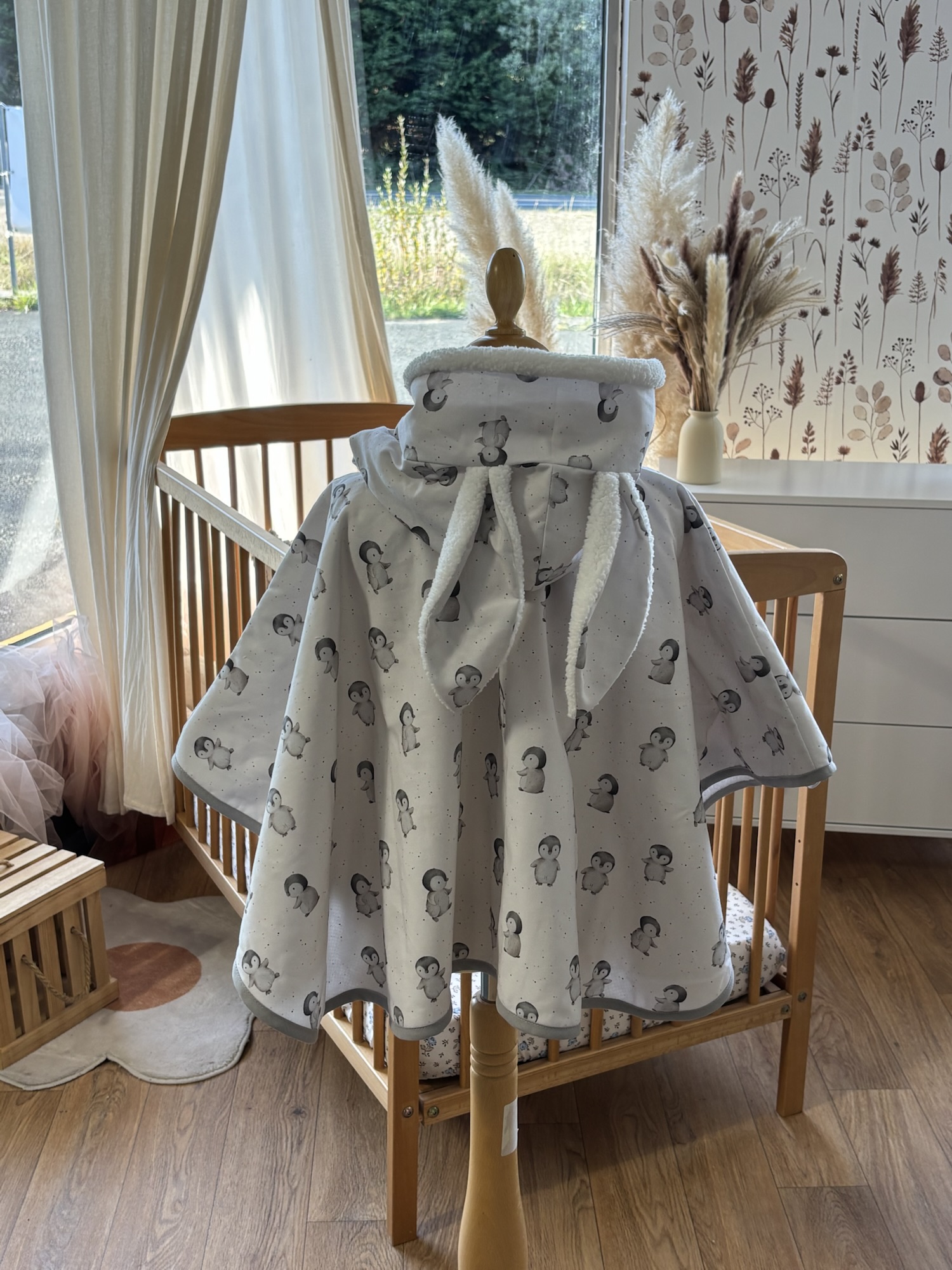 Poncho coton Ultra évolutif 0-8 ans 4-en-1 Pinguy sherpa