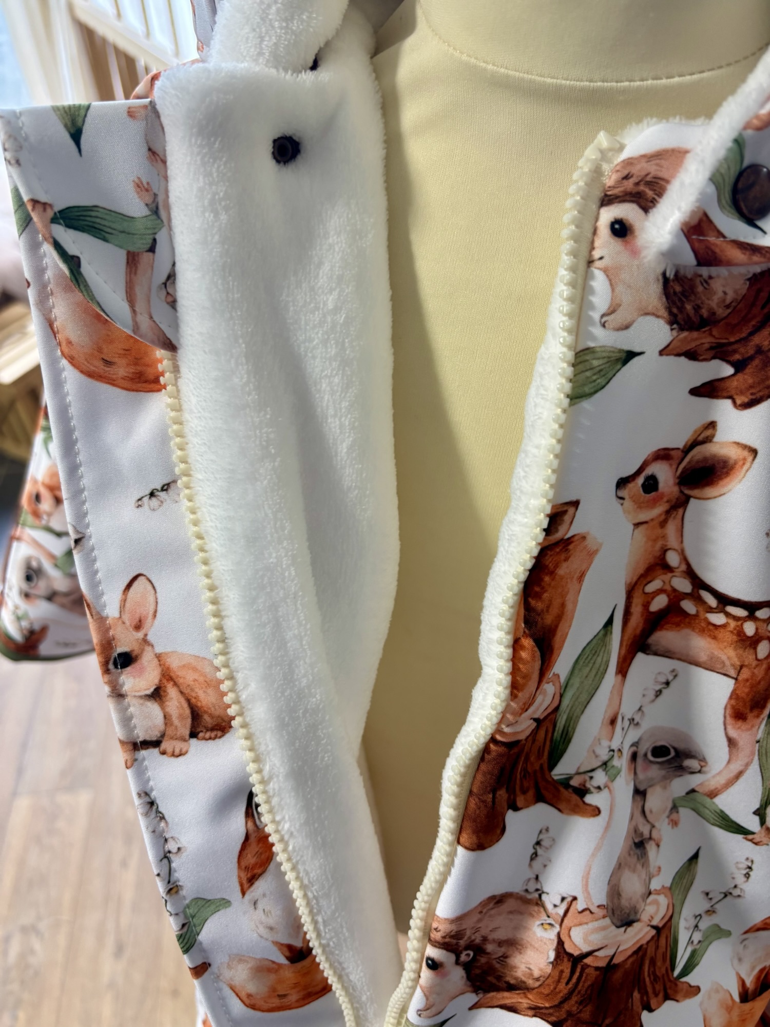 Poncho IMPERMEABLE Ultra évolutif 0-8 ans 4-en-1 Little Forest doudou renard – Image 4