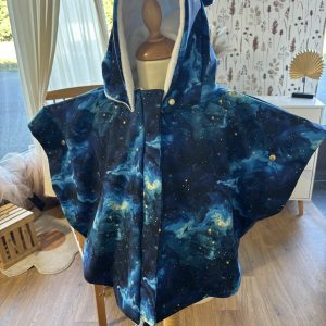 Poncho imperméable évolutif 12-36 mois ou 0-36 mois Galaxie doudou renard