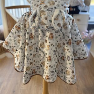 Poncho coton Ultra évolutif 0-8 ans 4-en-1 L'éveil de la jungle doudou oreilles renard