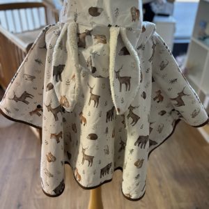 Poncho coton Ultra évolutif 0-8 ans 4-en-1 Dans les bois sherpa oreilles lapin