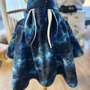 Poncho IMPERMEABLE Ultra évolutif 0-8 ans 4-en-1 Galaxie doudou lapin